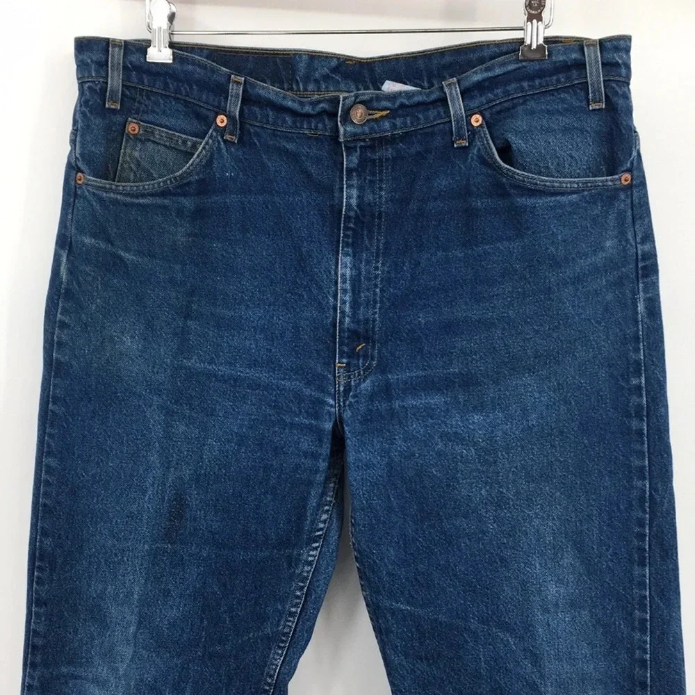 Levis Vintage 505 Straight Leg Jeans Mens 40x30 Regular Fit Medium Orange Tab 94